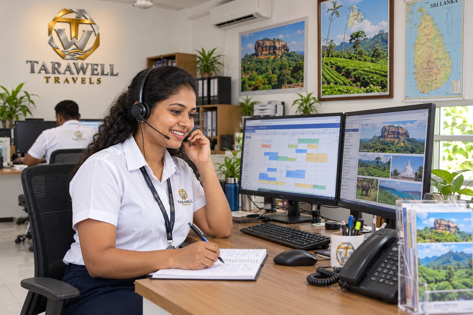 Reservations agent handling a guest enquiry
